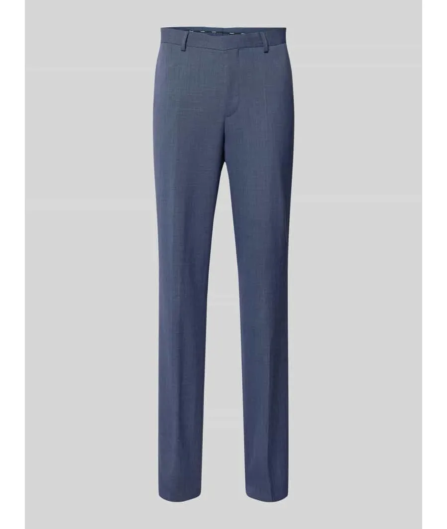 obrazek 1 Spodnie do garnituru o kroju slim fit ze szlufkami na pasek model ‘Leon’
