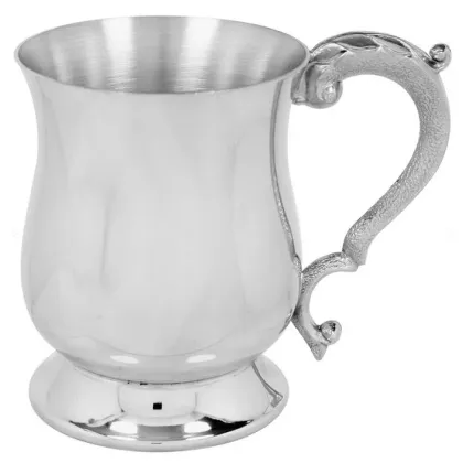 Picture Tin beer mug with engraving option - Georgian Design