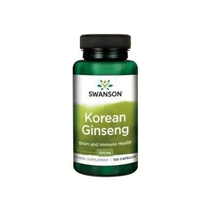 Zdjęcie Swanson Korean Ginseng Preparat z żeń-szeniem Kapsułki