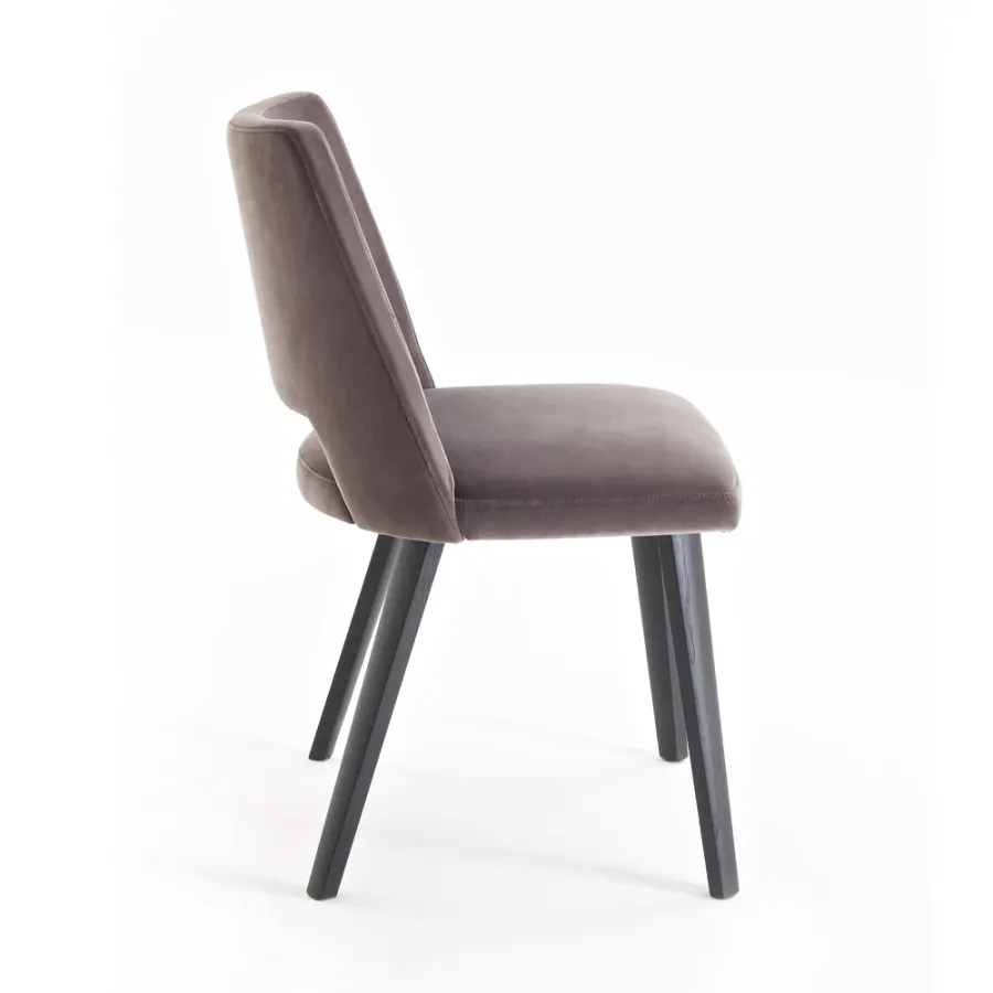 obrazek 5 Designerskie krzesło dębowe obite tkaniną/ekoskórą/skórą - Grace - Colico