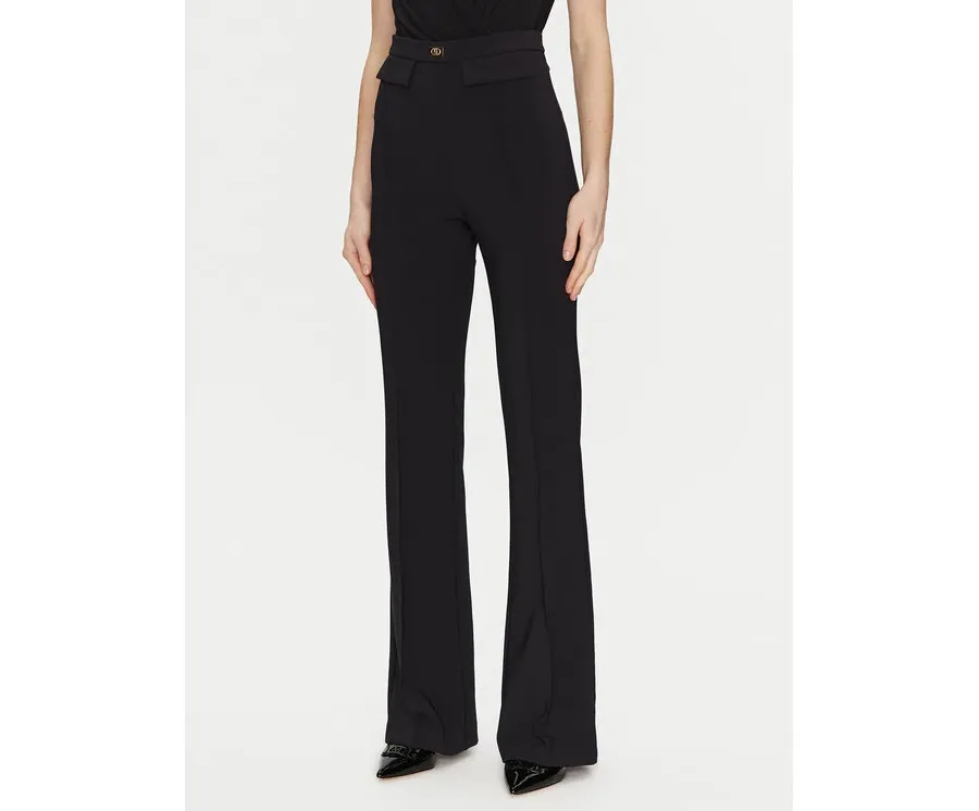 obrazek 1 Elisabetta Franchi Spodnie materiałowe PA-078-51E2-V300 Czarny Regular Fit