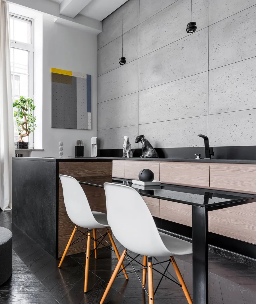 obrazek 1 150x60 cm LS - (jasny popiel) - płyta z betonu architektonicznego GRC