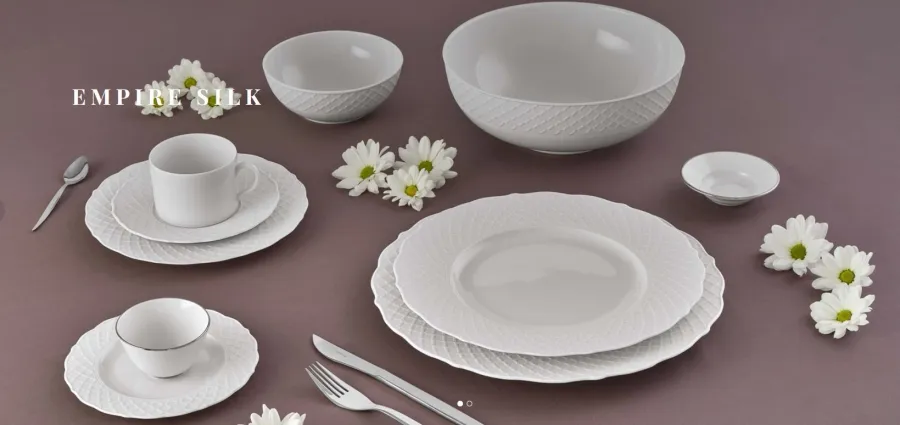obrazek 2 Piękny talerz na chleb/masło/sos 17 cm Empire z porcelany