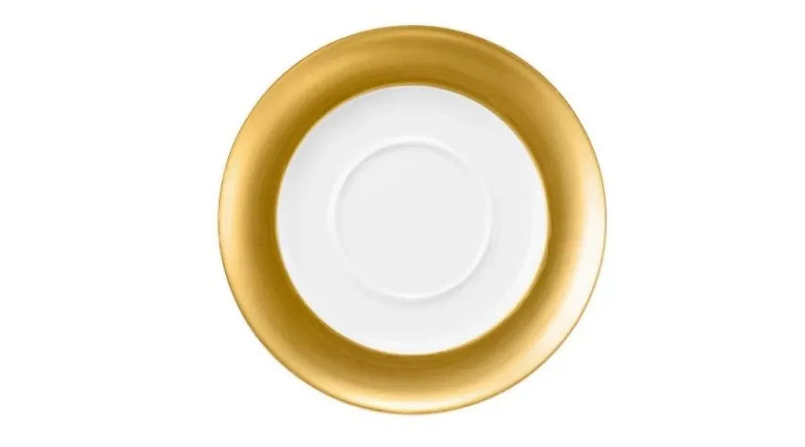 obrazek 1 Luksusowy porcelanowy spodek do sosjerki ze złotym zdobieniem – Tettau