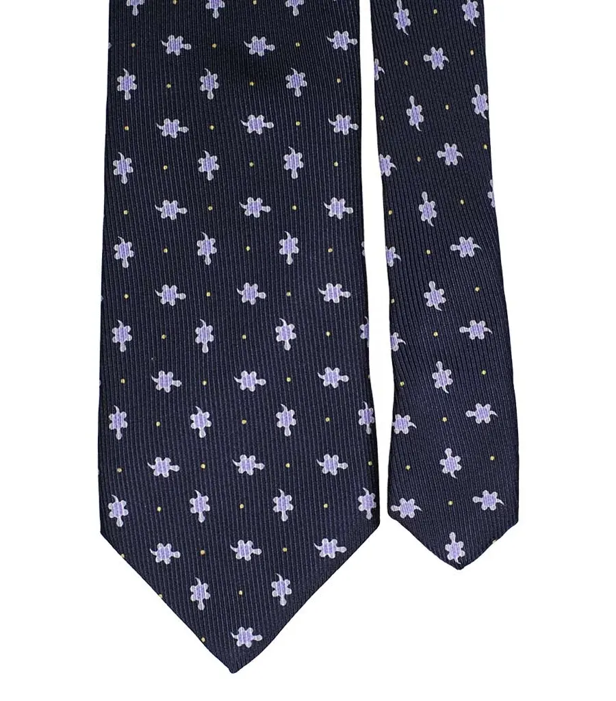 obrazek 2 Elegancki, ręcznie szyty krawat w żółwie