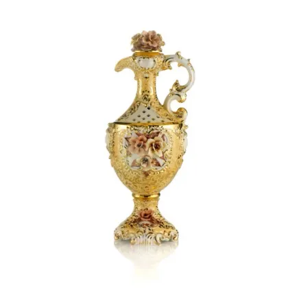 Picture Luxurious decorative ceramic amphora in baroque style - Ceramiche ML