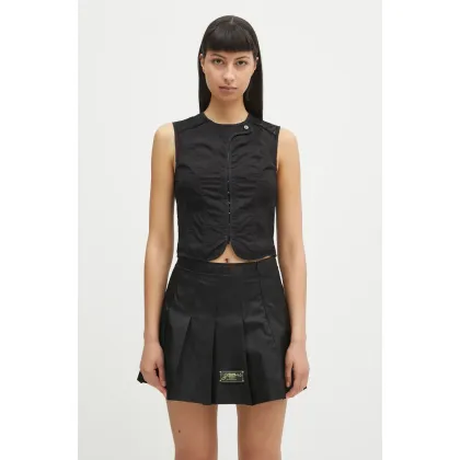 Zdjęcie Our Legacy kamizelka Corset kolor czarny jednorzędowa W2252CVB