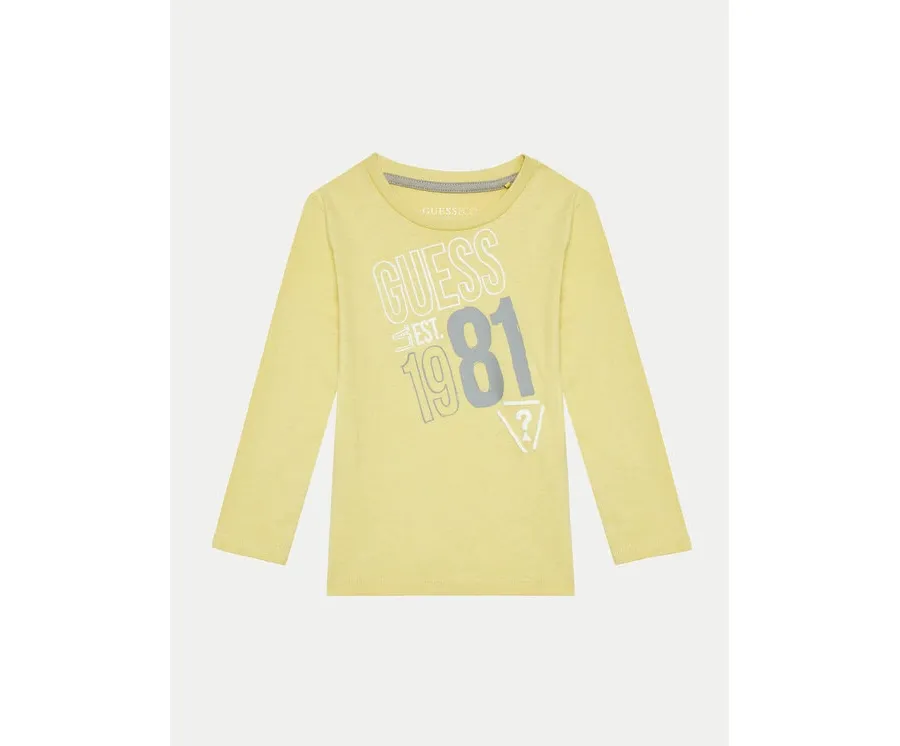 obrazek 1 Guess Bluzka N4BI18 I3Z14 Żółty Regular Fit