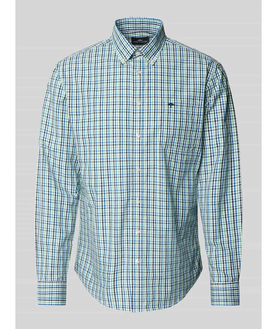 obrazek 1 Koszula casualowa o kroju regular fit z kołnierzykiem typu button down
