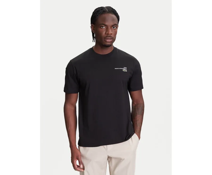 obrazek 1 Lacoste T-Shirt TH9880 Czarny Classic Fit