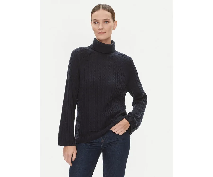 obrazek 1 Tommy Hilfiger Golf WW0WW39904 Granatowy Relaxed Fit