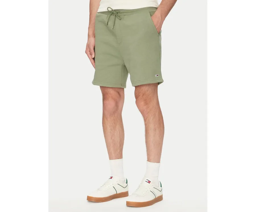 obrazek 1 Tommy Jeans Szorty sportowe Flag Beach DM0DM21931 Zielony Regular Fit