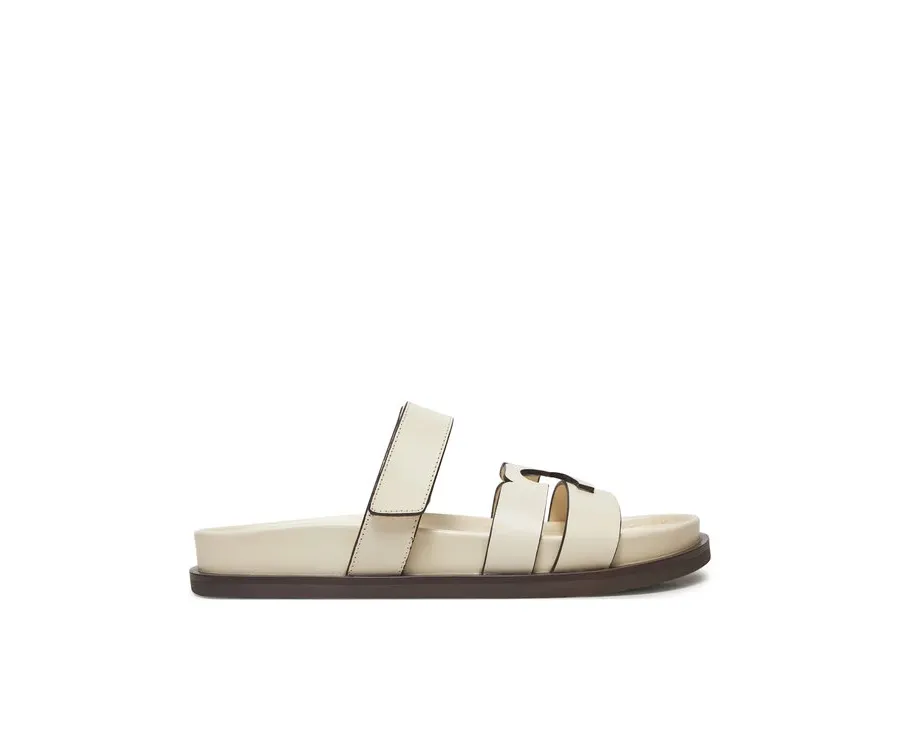 obrazek 1 Tory Burch Klapki Ines Sport Slide 161636 Écru