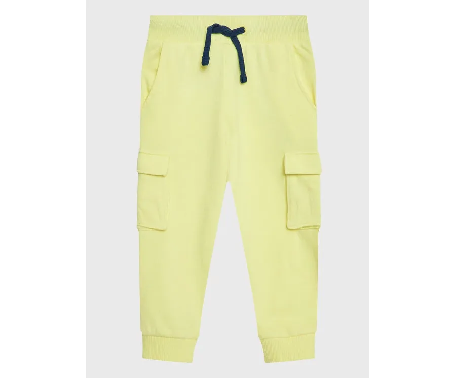 obrazek 1 Guess Spodnie dresowe N3GQ11 KA6R0 Żółty Relaxed Fit