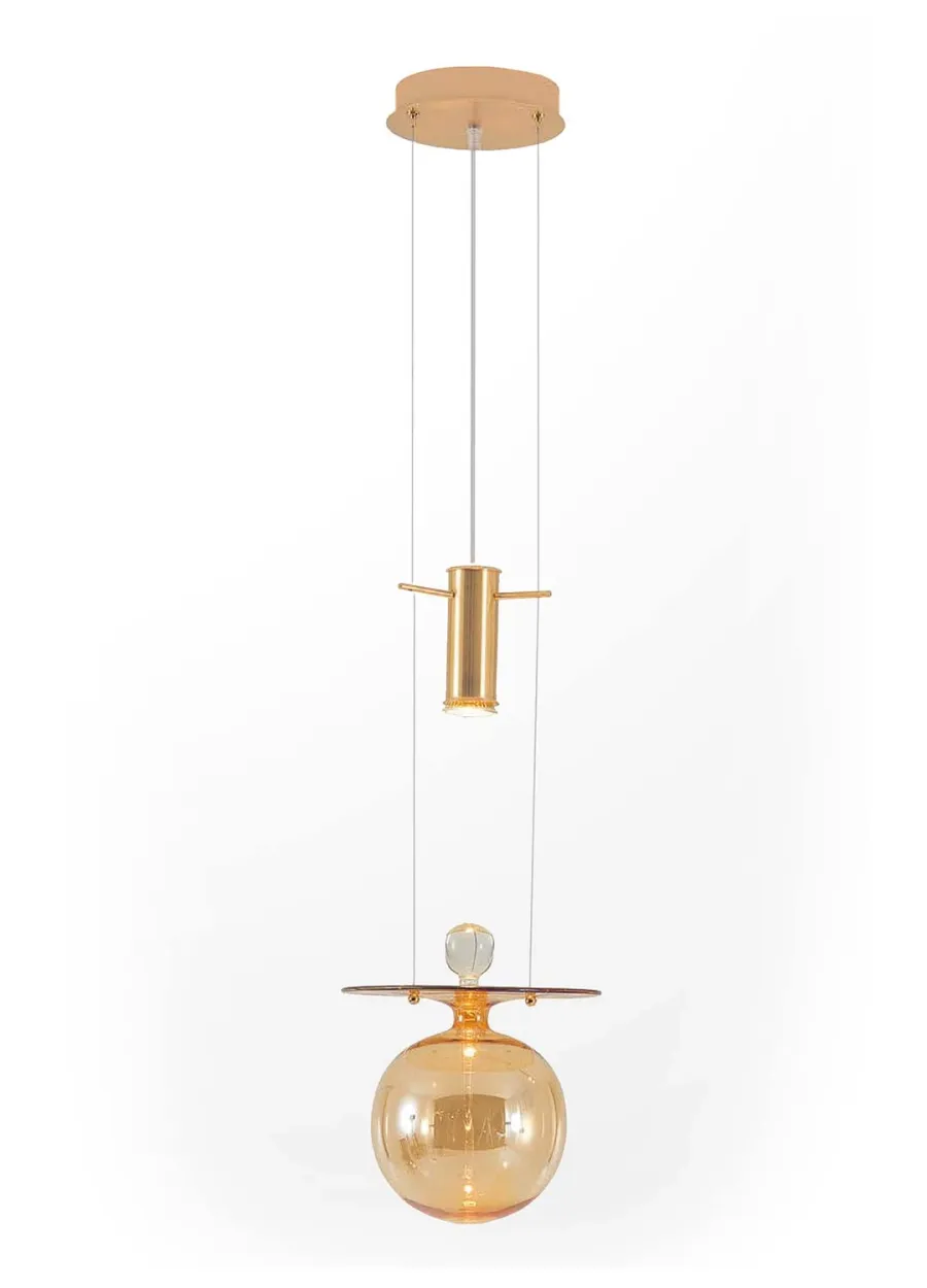 obrazek 1 Lampa wiszącaTara Murano Glass na jedną żarówkę ze szkła Murano