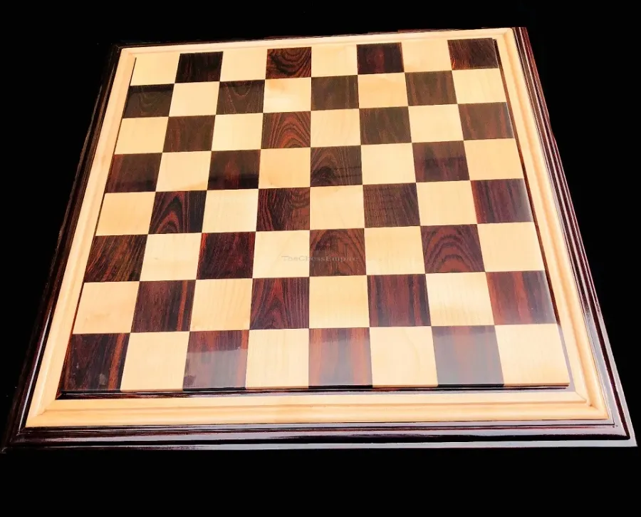 obrazek 4 Wyjątkowa plansza z drewna klonowego i palisanderowego do szachów - The Chess Empire