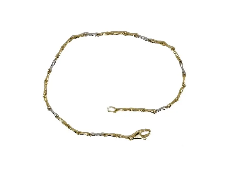 obrazek 1 Stylowa bransoletka łańcuszkowa, błyszczący model rurkowy