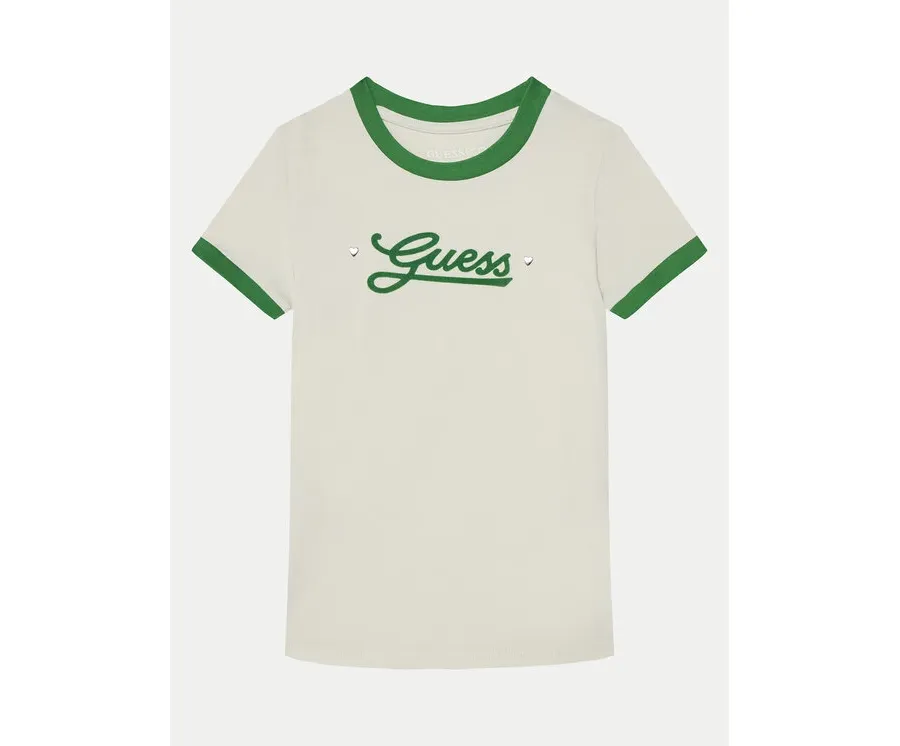 obrazek 1 Guess T-Shirt J5RI11 K6YW4 Écru Regular Fit