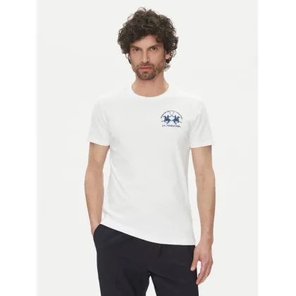 Zdjęcie La Martina T-Shirt Vernie MAR009 JS206 Biały Regular Fit