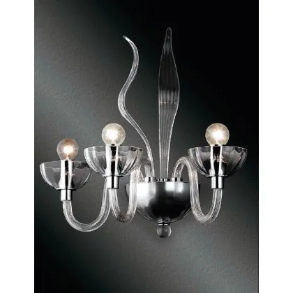 Picture Elegant wall lamp made of Murano glass - Lucevetro