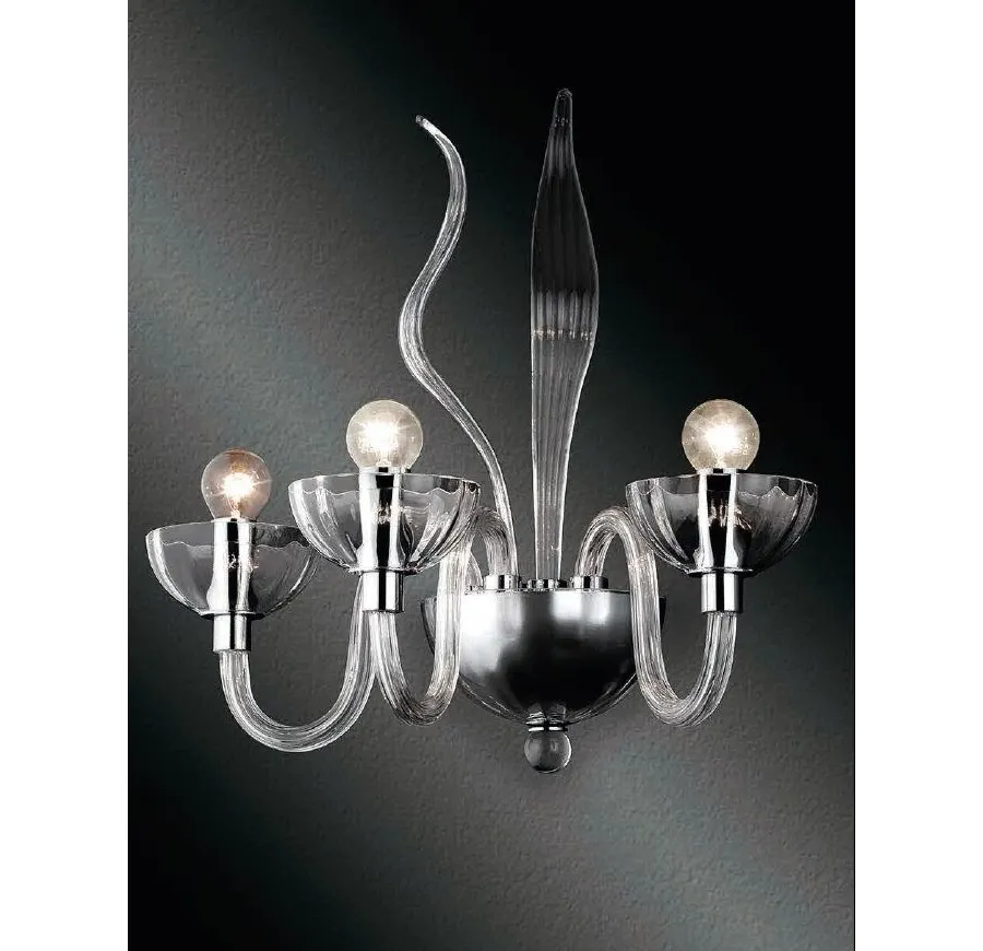 obrazek 1 Elegancka lampa ścienna ze szkła Murano - Lucevetro