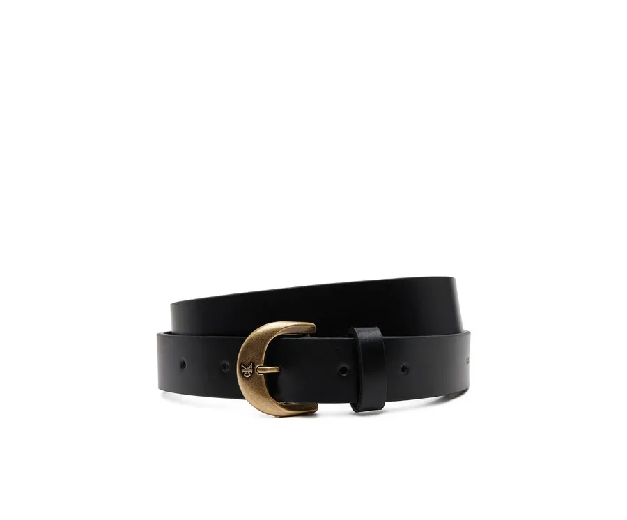 obrazek 1 Calvin Klein Jeans Pasek Damski Casual Center Pin Buckle 25MM LV04K7009G Czarny