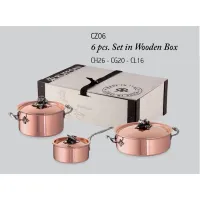 Zdjęcie Zestaw ekskluzywnych 3 garnków Ruffoni