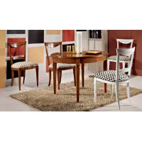 Picture Extendable oval table length 90-225, width 120, height 78 - Fratelli Mirandola