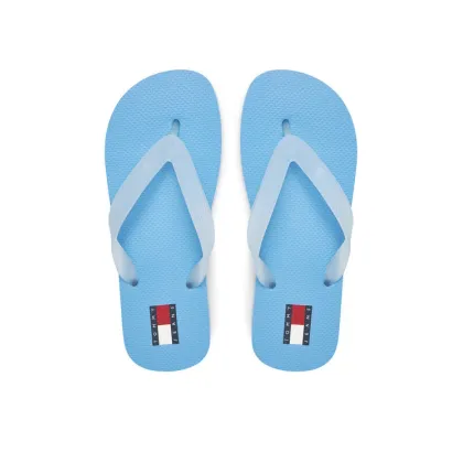 Zdjęcie Tommy Jeans Japonki Tjw Logo Flip Flop EN0EN02447 Błękitny