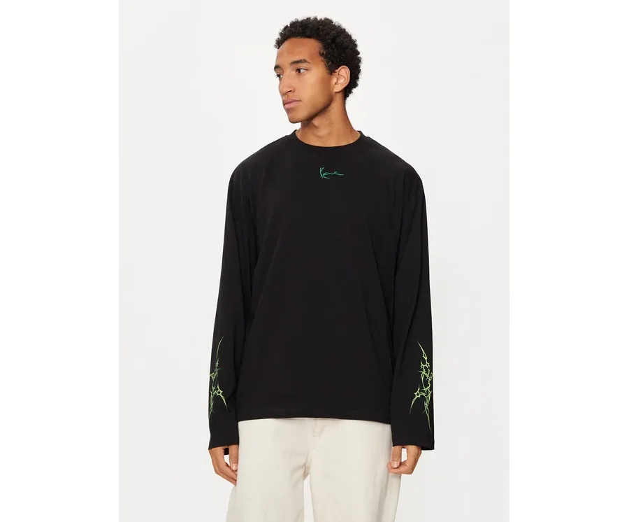 obrazek 1 Karl Kani Longsleeve Small Signature Tribal 60240012 Czarny Regular Fit