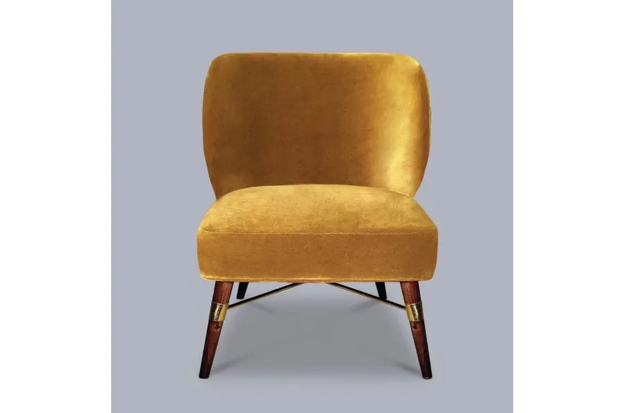 picture 3 Luxurious armchair - brass accents - Ottiu