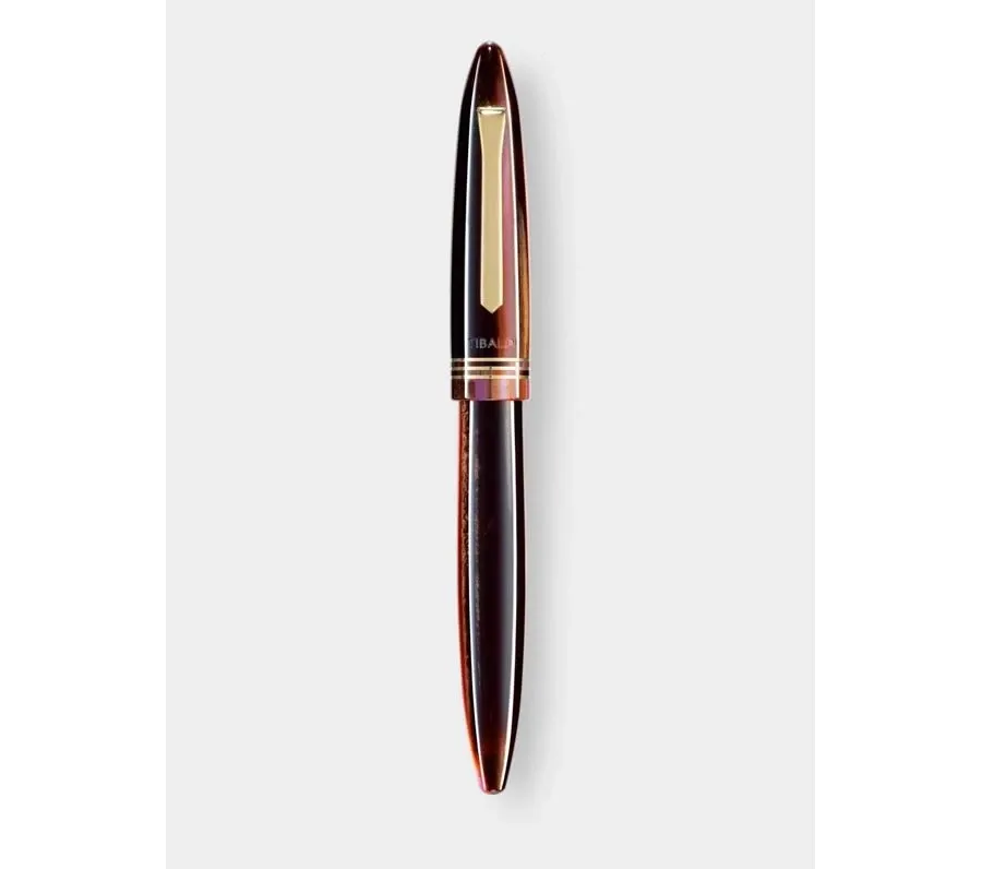 obrazek 2 Pióro wieczne Tibaldi Bononia Zany Brown, 18ct gold