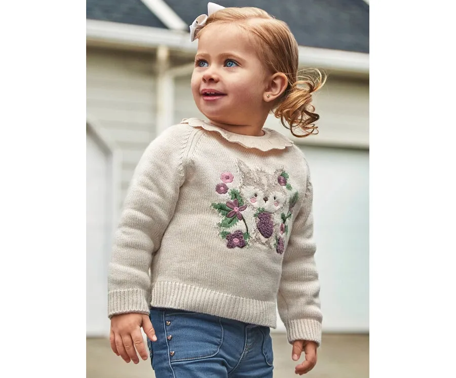 obrazek 1 Mayoral Sweter 2323 Beżowy Regular Fit