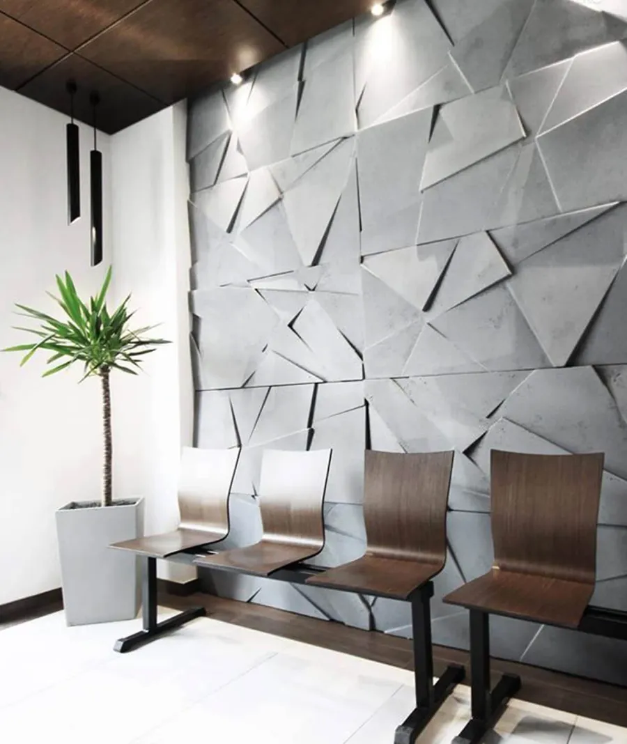 obrazek 1 120x60 cm VT - PB05 (CL01 ceglasty) KRYSZTAŁ - panel dekor 3D beton architektoniczny B