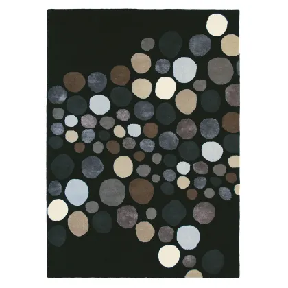Picture Beautiful black modern rug - ESTELLA CARNAVAL 85005