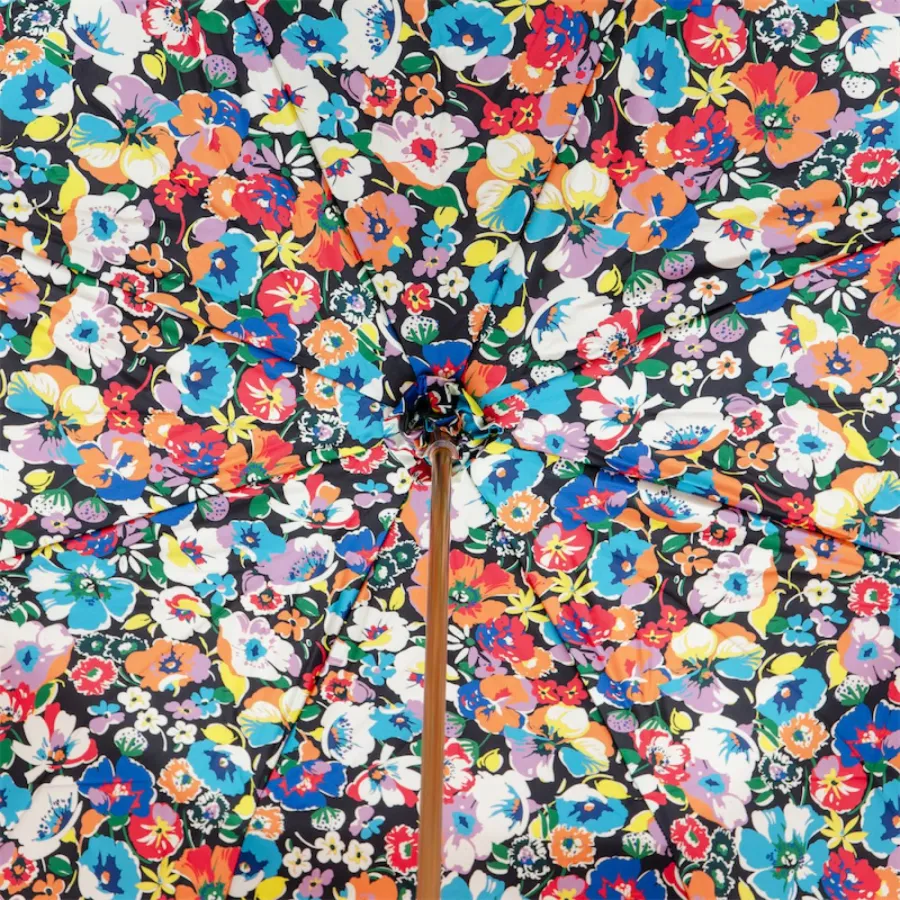 obrazek 5 Stylowy pomarańczowy parasol damski z motywem kwiatowym – Pasotti