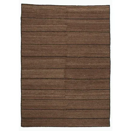 Zdjęcie Stylowy prostokątny dywan w kolorze brązowym - Sartori Rugs