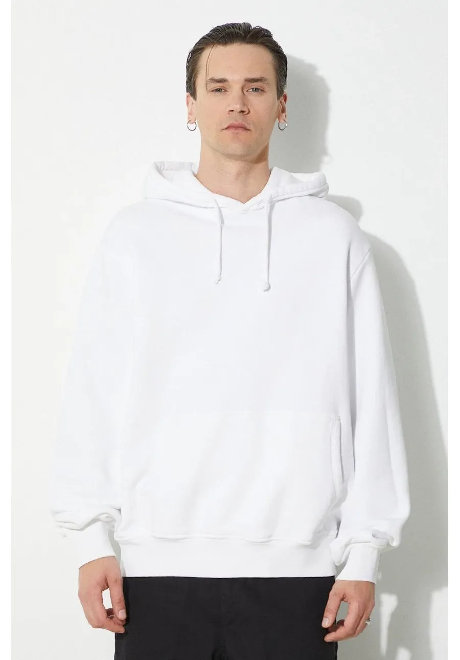 obrazek 1 424 bluza bawełniana Alias Hoodie męska kolor biały z kapturem gładka FF4SMF01AP-JE375.064