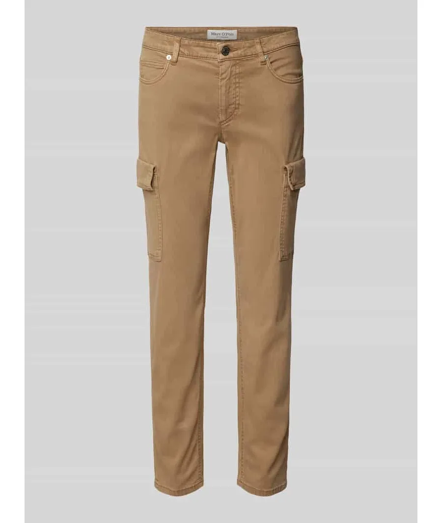 obrazek 1 Spodnie cargo o kroju slim fit z mieszanki lyocellu z aksamitną powierzchnią model ‘LULEA’