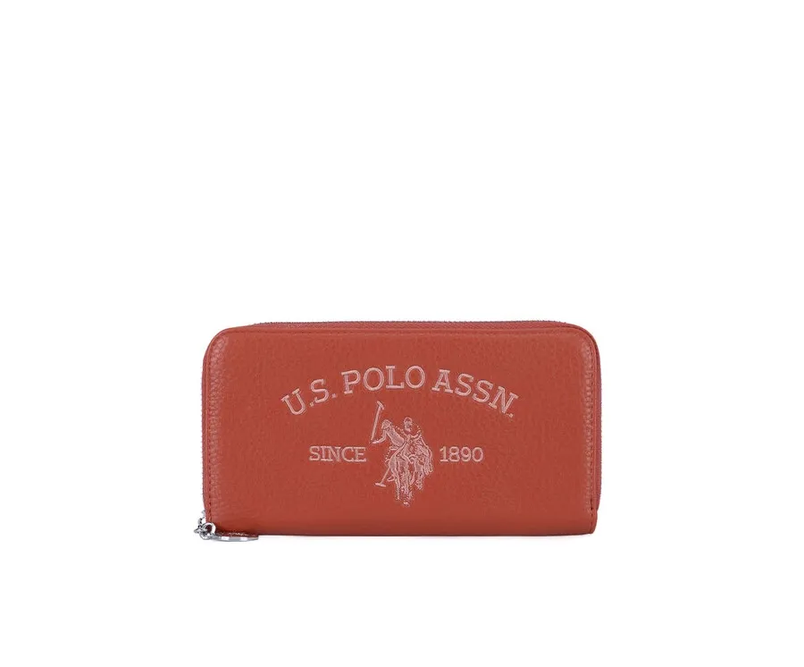 obrazek 1 U.S. Polo Assn. Duży Portfel Damski WIUXT8413WVP Pomarańczowy