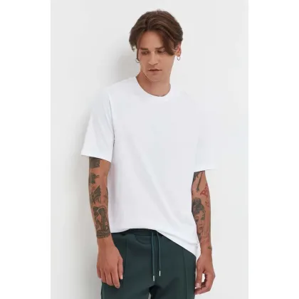 Zdjęcie Samsoe Samsoe t-shirt bawełniany kolor biały gładki