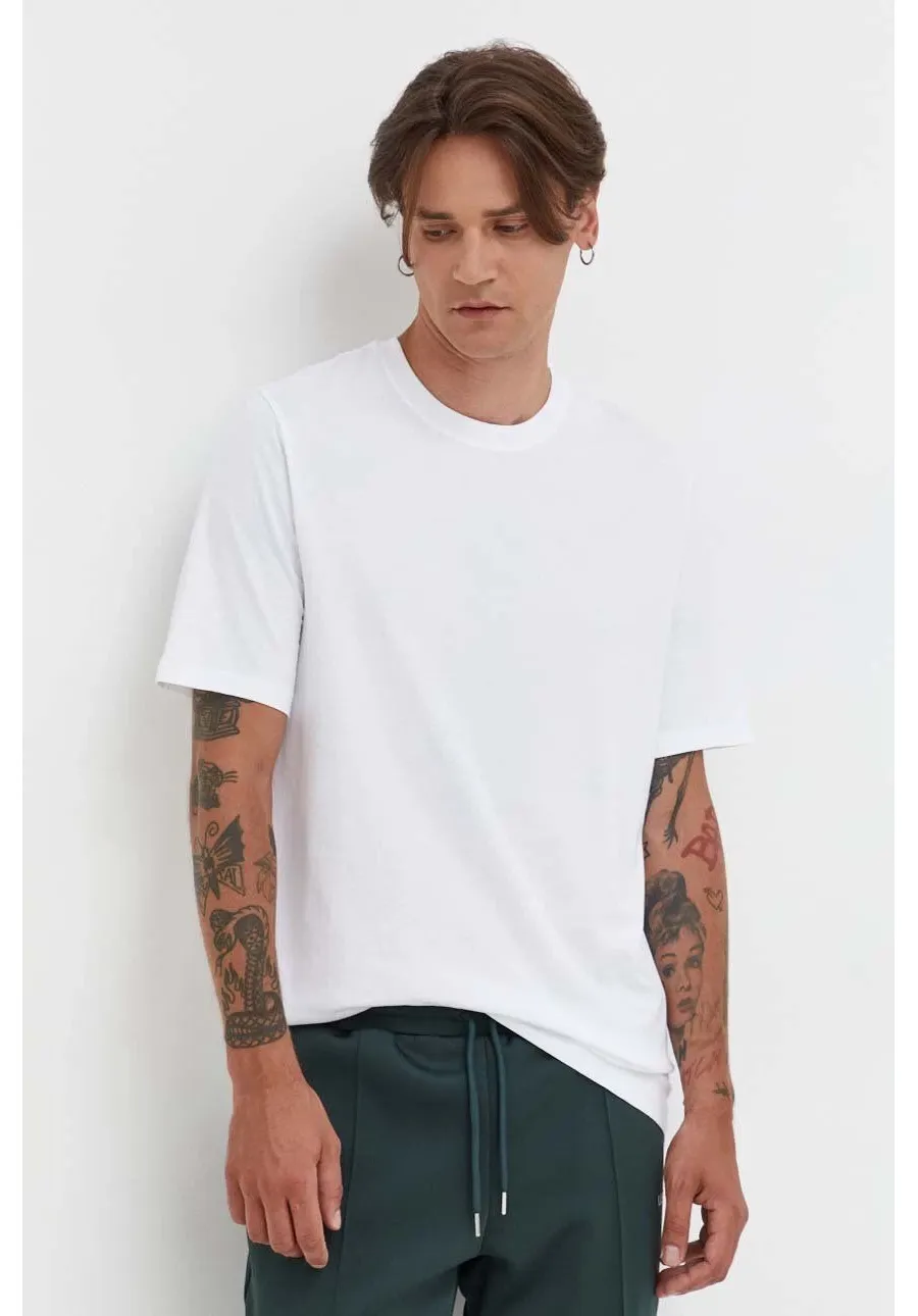 obrazek 1 Samsoe Samsoe t-shirt bawełniany kolor biały gładki