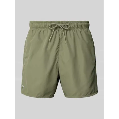 Zdjęcie Spodenki kąpielowe o kroju regular fit z naszywką z logo