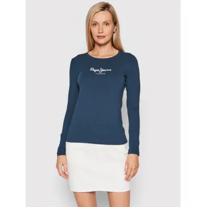 Zdjęcie Pepe Jeans Bluzka New Virginia PL505203 Granatowy Slim Fit