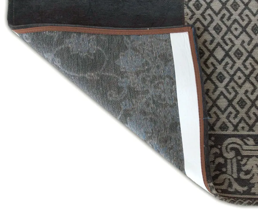obrazek 3 Niecodzienny granatowo szary dywan patchwork - BLUE DENIM 8108
