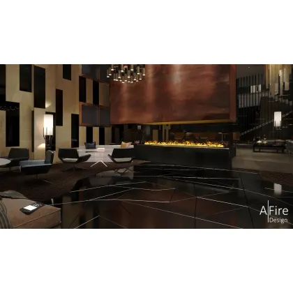 Zdjęcie Modułowy luksusowy kominek do salonu - A fireplace
