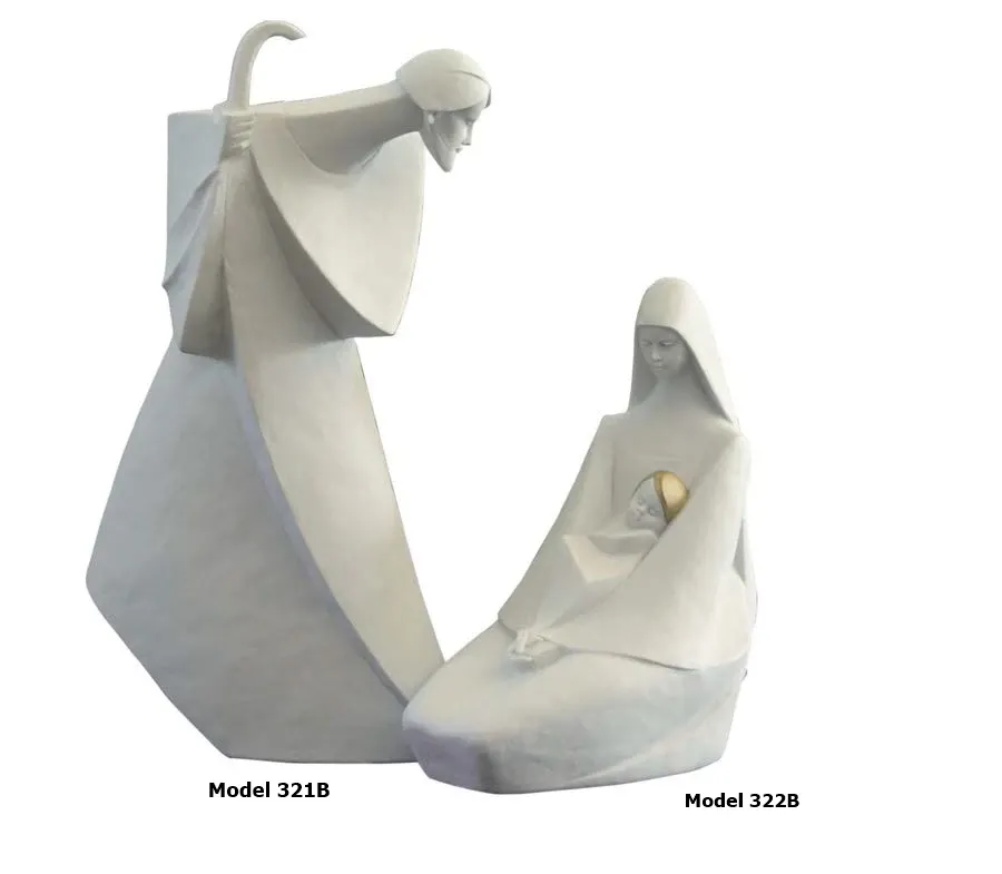obrazek 1 Figurki z porcelany - Święty Józef i Maryja z dzieciątkiem Jezus