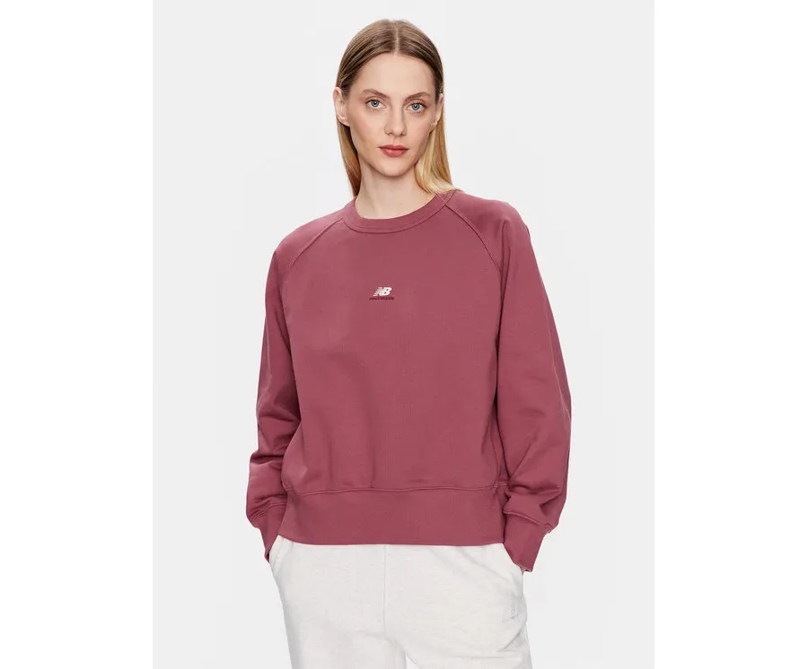 obrazek 1 New Balance Bluza WT31500 Bordowy Oversize