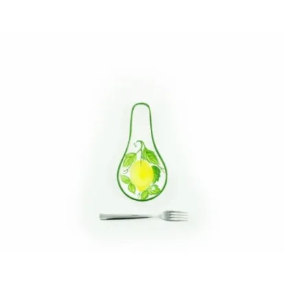 Zdjęcie Mały talerzyk na łyżkę zdobiony motywem cytryn - Le Ceramiche