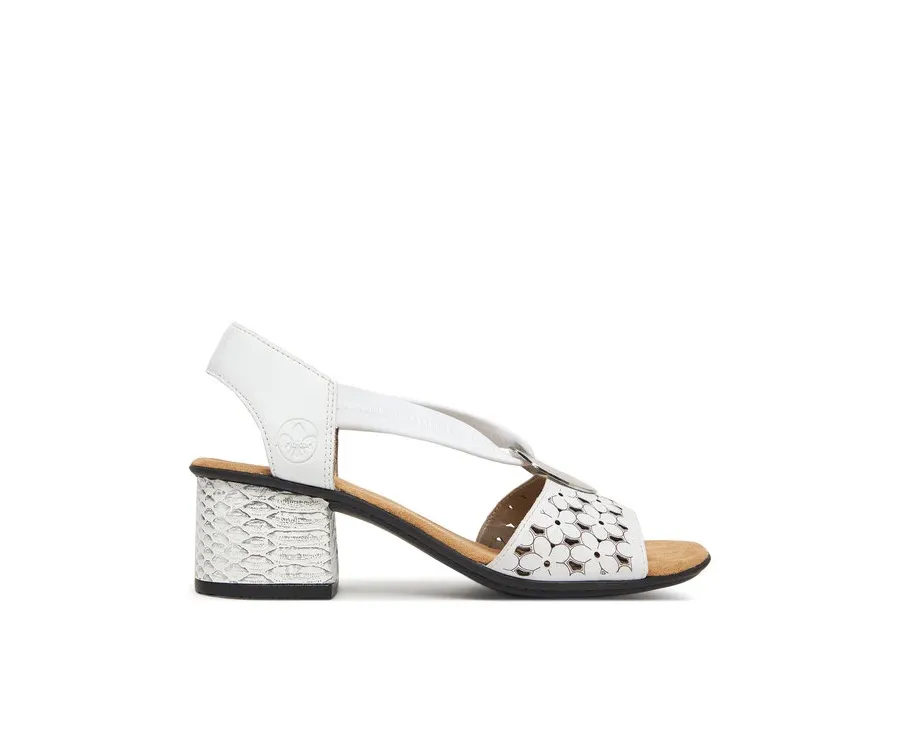 obrazek 1 Rieker Sandały 64677-80 Biały